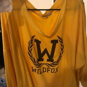 Yellow Wildfox Sweatshirt